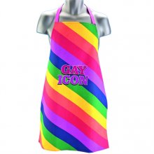 Gay Icon Classic Stripes Funny Apron Gay Icon Classic Stripes Funny Apron