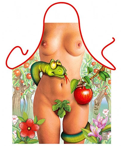 Garden of Eden Eve Naked Novelty Apron