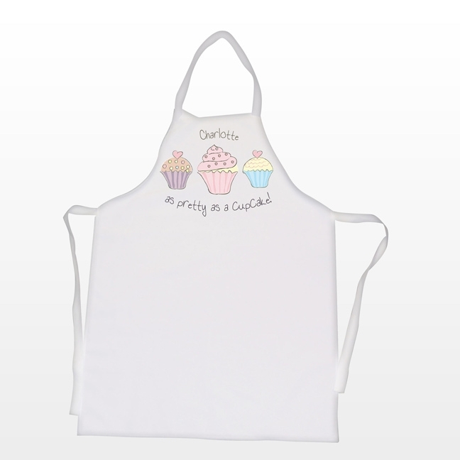 Personalised Name Cute Cupcake Apron