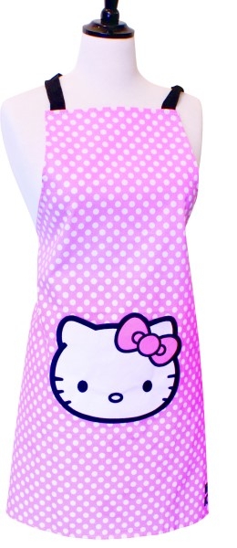 Pink Polka Dot Official Hello Kitty Apron