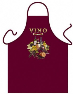 Red Wine Lovers Traditional Cotton Apron