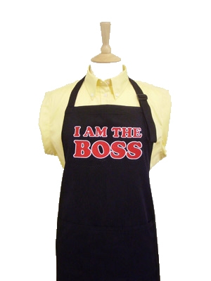 The Boss Funny Slogan Embroidered Apron