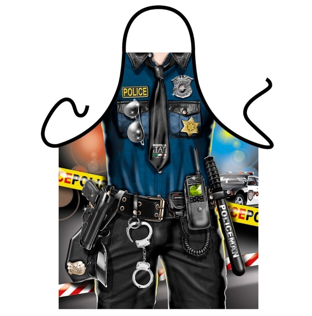 Office of the Law Mens Novelty Police Apron