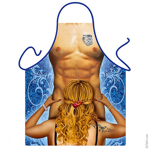 Rude Blonde Blow Dry Novelty Apron