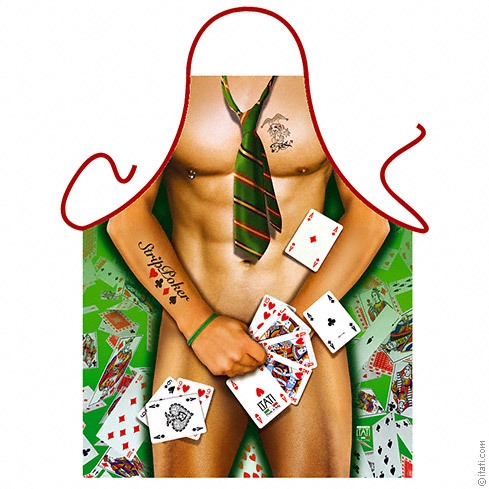Strip Poker Mens Rude Funny Apron