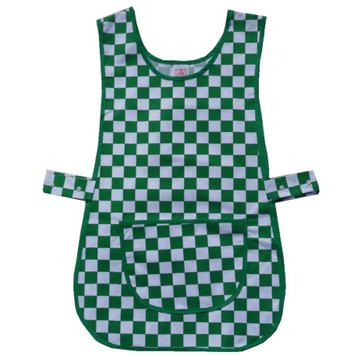 Classic Green Chequered Adjustable Work Tabard
