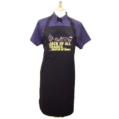 Novelty Jack of All Trades Slogan Stitched Apron