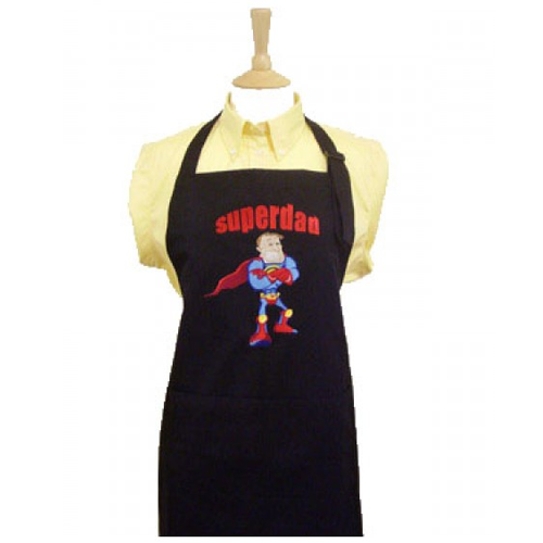 Super Dad Fun Black Quality BBQ Apron