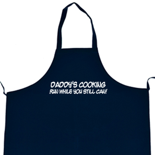 Daddys Cooking - Run While You Can Funny Apron