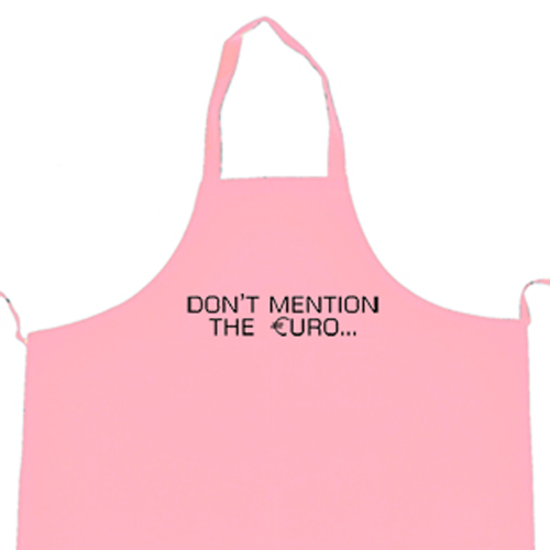Eurosceptic Do Not Mention the Euro Cooking Apron
