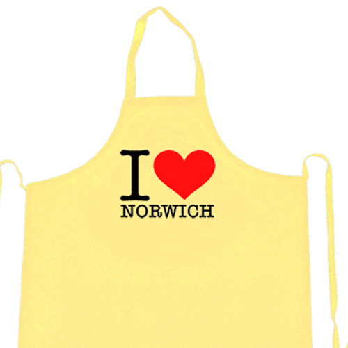 I Love Norwich Alan Partridge Home Town Novelty Apron