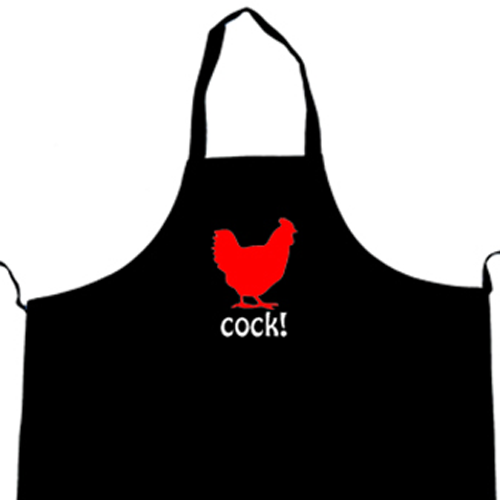 Just a Cock with Choice of Colour Apron
