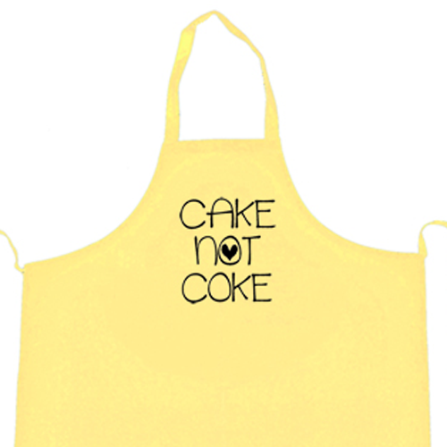 Quite Amusing Cake not Coke Cooking Apron
