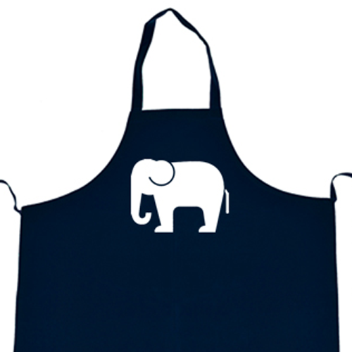 The Elephant in the Room Kitchen Apron