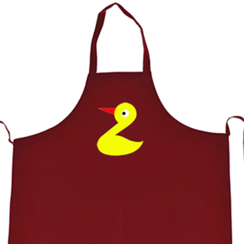 Yellow Rubber Duckie Printed Cooking Apron