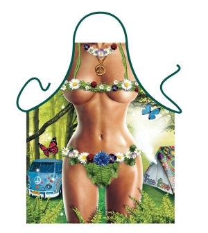Flower-Power Woodstock Hippy Women Apron
