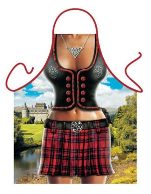 Sexy Kinky Kilted Scottish Women Funny Apron