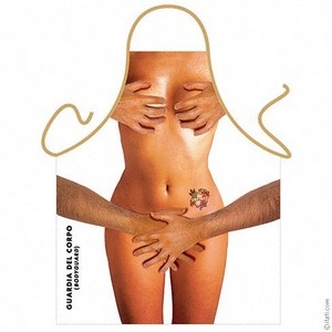 Hands are my Bodyguard Naughty Nakedness Apron