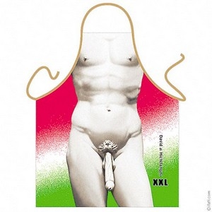 Naked David 2000 Willy Enlargement Funnny Apron