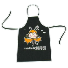 I Want To Be Scary Kids Black Halloween Apron I Want To Be Scary Kids Black Halloween Apron