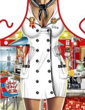 Naughty Ready for Anything Female Chef Apron Naughty Ready for Anything Female Chef Apron
