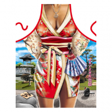 Glamorous Geisha Japanese Novelty Cooking Apron Glamorous Geisha Japanese Novelty Cooking Apron
