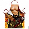 Super Hot Naked Muscly Fireman Mens Apron
