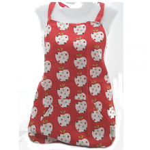 Red Polka Dot Apple Cute Cotton Baking Apron Red Polka Dot Apple Cute Cotton Baking Apron