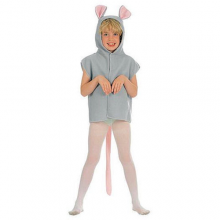 Childrens Fancy Dress Furry Mouse Tabbard Childrens Fancy Dress Furry Mouse Tabbard