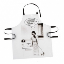 Arsenic Deadly Housewife Black and White PVC Apron Arsenic Deadly Housewife Black and White PVC Apron