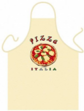 Pizza Italia Classic Cream Cooking Apron Pizza Italia Classic Cream Cooking Apron