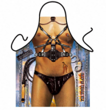 S&M Sex Slave Saucy Mens Apron S&M Sex Slave Saucy Mens Apron