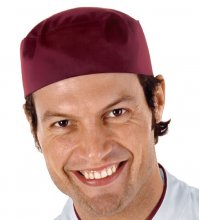 Embroidered Chef Kitchen Worker Skull Cap Hat with Company Logo Embroidered Chef Kitchen Worker Skull Cap Hat with Company Logo
