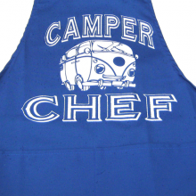 Camper Chef Retro VW Style Blue BBQ Apron Camper Chef Retro VW Style Blue BBQ Apron