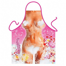 Sexy Soapy Lady Pink Novelty Apron Sexy Soapy Lady Pink Novelty Apron