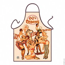 Sexy Sixties Pin Up Dream Girls Vintage Apron Sexy Sixties Pin Up Dream Girls Vintage Apron