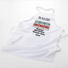 Like My Six Pack Novelty Mens Personalised White Apron