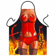 Sexy Devil in Flames Naughty Novelty Apron Sexy Devil in Flames Naughty Novelty Apron