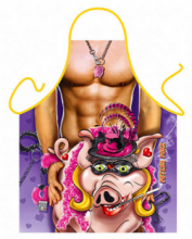 Pig Lover Weird Polyester Novelty Apron Pig Lover Weird Polyester Novelty Apron
