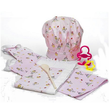 Girls Pink Cupcake 6 Piece Baking Set With Apron Girls Pink Cupcake 6 Piece Baking Set With Apron