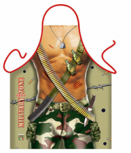 Naked Army Soldier Novelty Mens Apron Naked Army Soldier Novelty Mens Apron