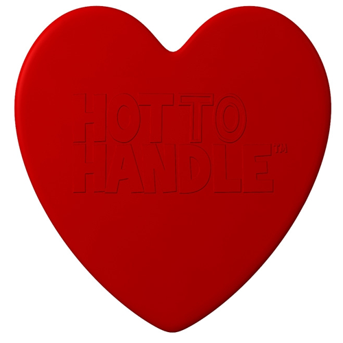 Heart Shaped Novelty Silicone Oven Glove - Click Image to Close